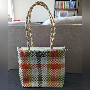 Salvatore Ferragamo Braided Tote Bag VGUC